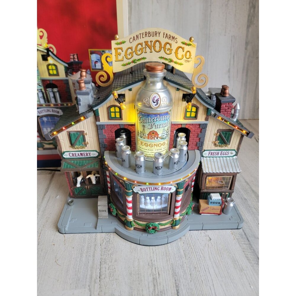 Lemax‎ Eggnog Canterbury Farms village accessory xmas